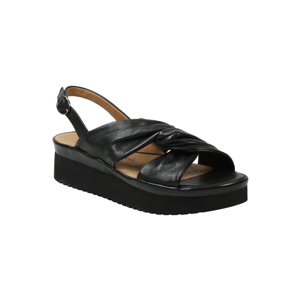 L'Amour Des Pieds Amiens Sandals Women's US 6 Black Leather Slingback ZAP762